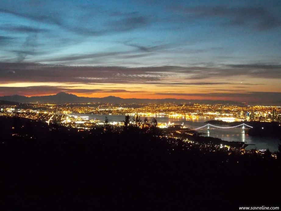 View of Vancouver, BC at Sunrise